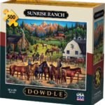 Roll over image to zoom in Dowdle Jigsaw Puzzle – Sunrise Ranch 500 Piece